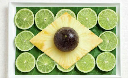 Brasil. Un sabor cítrico se apodera de Brasil: Limón, piña y kiwi forman su bandera.
