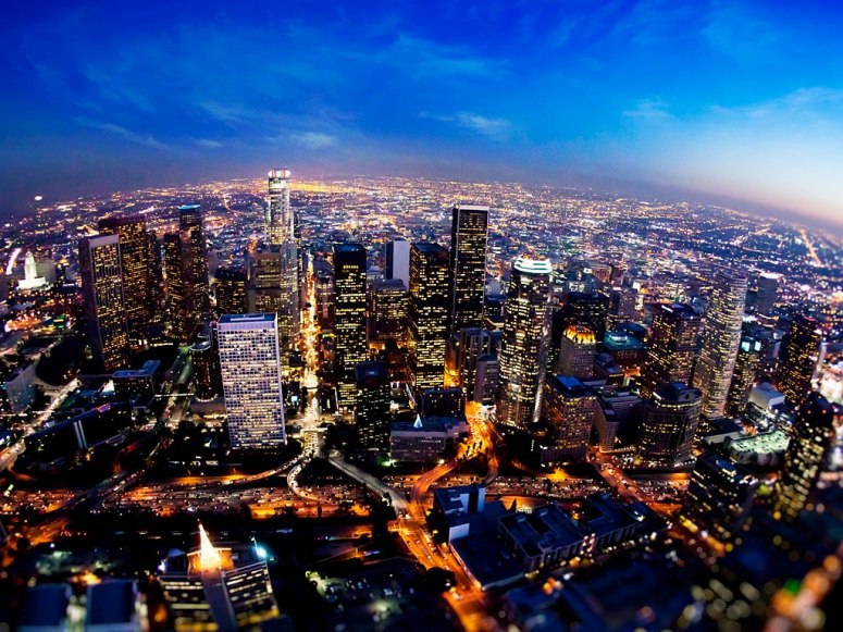 Panoramas impresionantes de las ciudades bajo la noche: Los Angeles