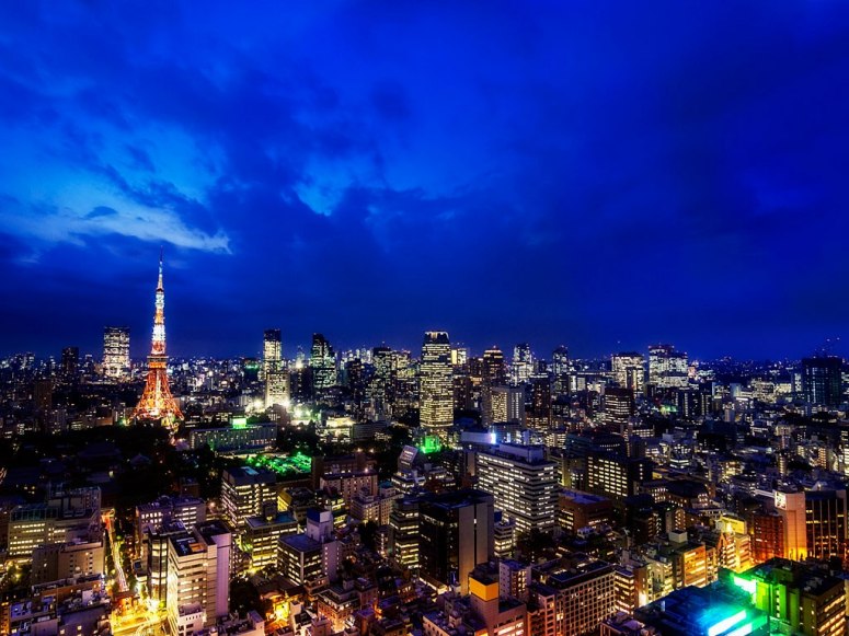 Panoramas impresionantes de las ciudades bajo la noche: Tokio