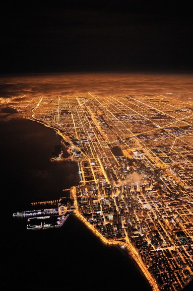 Panoramas impresionantes de las ciudades bajo la noche: Chicago