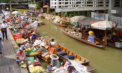 Mercado Flotante de Dammnoen Saduak.