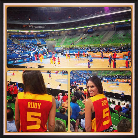 Helen Lindes, la seguidora favorita de Rudy Fernández en el Eurobasket