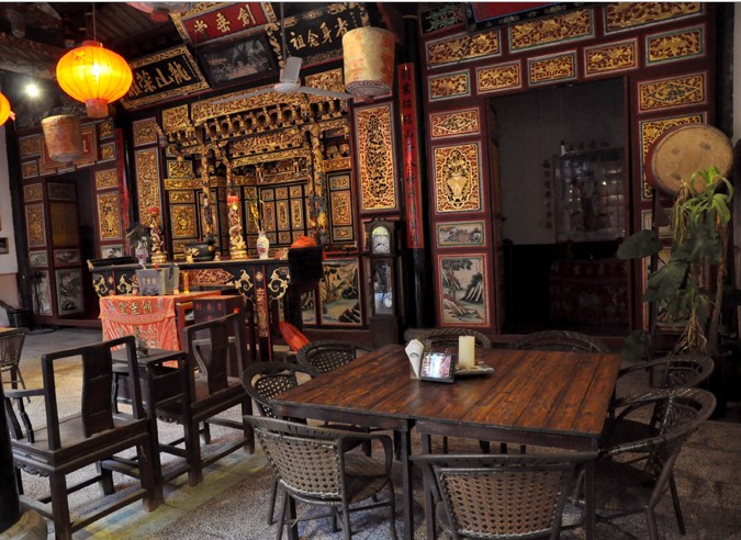 Cafetería en un templo ancestral de Xiamen6