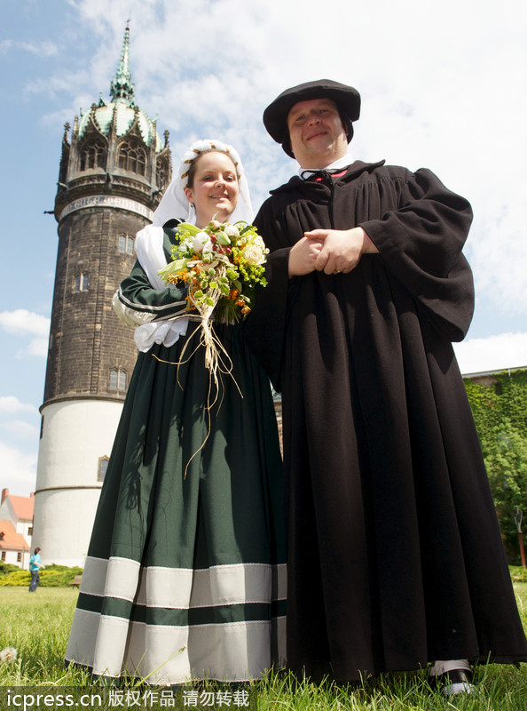 Vestido tradicional de la novia de Alemania