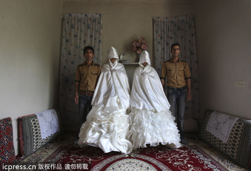 Vestido tradicional de la novia de Irán