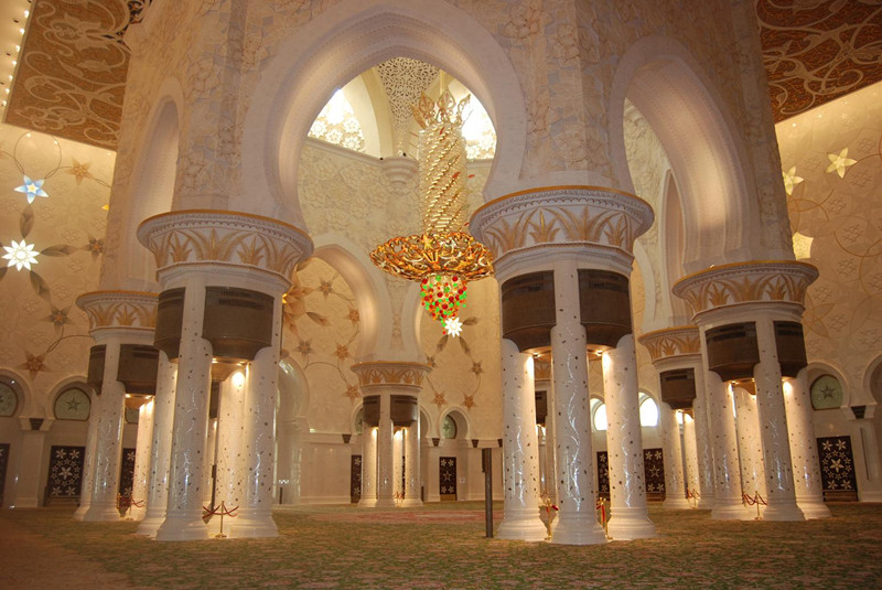 Visitas hermosas de la Mezquita Sheikh Zayed de Emiratos Árabes Unidos 11