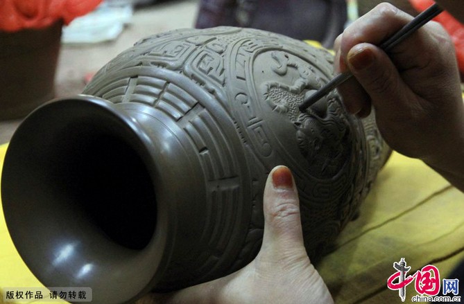 Técnicas artesanales de la antigua cerámica del río Amarillo5
