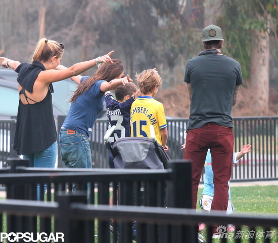 La adorable pequeña princesa Harper Seven Beckham con su familia en parque de Los Ángeles8