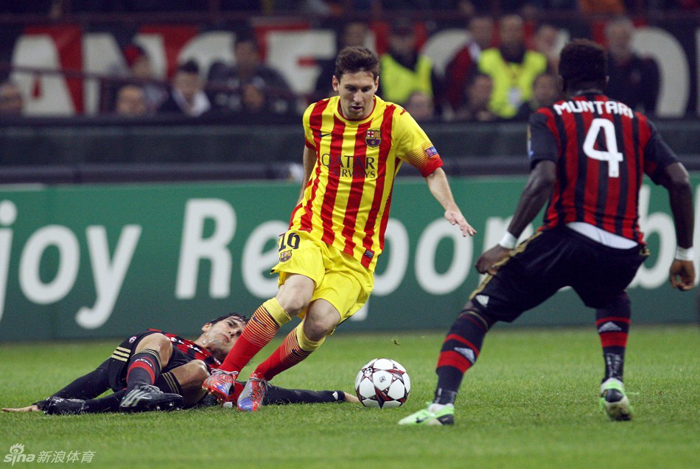 Messi salva el empate para Barça en San Siro 11