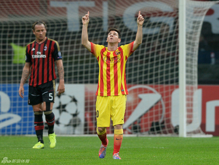 Messi salva el empate para Barça en San Siro 14