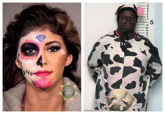 Medio inglés publica fotos de personas detenidas por la locura de Halloween 3