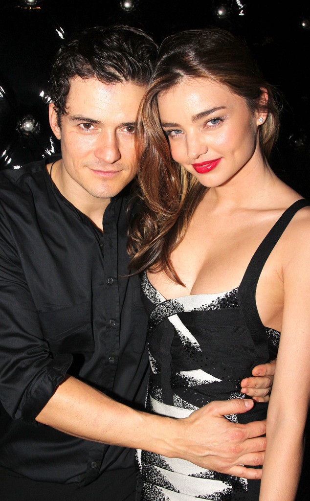 Momentos cariñosos de la supermodelo Miranda Kerr y su ex esposo Orlando Bloom 