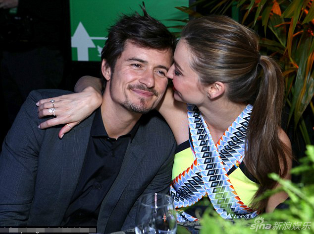 Momentos cariñosos de la supermodelo Miranda Kerr y su ex esposo Orlando Bloom 