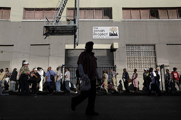 Vida real en la favela de Los Angeles de EE.UU.