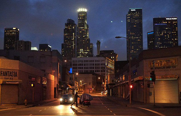 Vida real en la favela de Los Angeles de EE.UU.