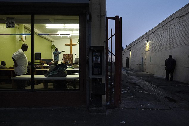 Vida real en la favela de Los Angeles de EE.UU.