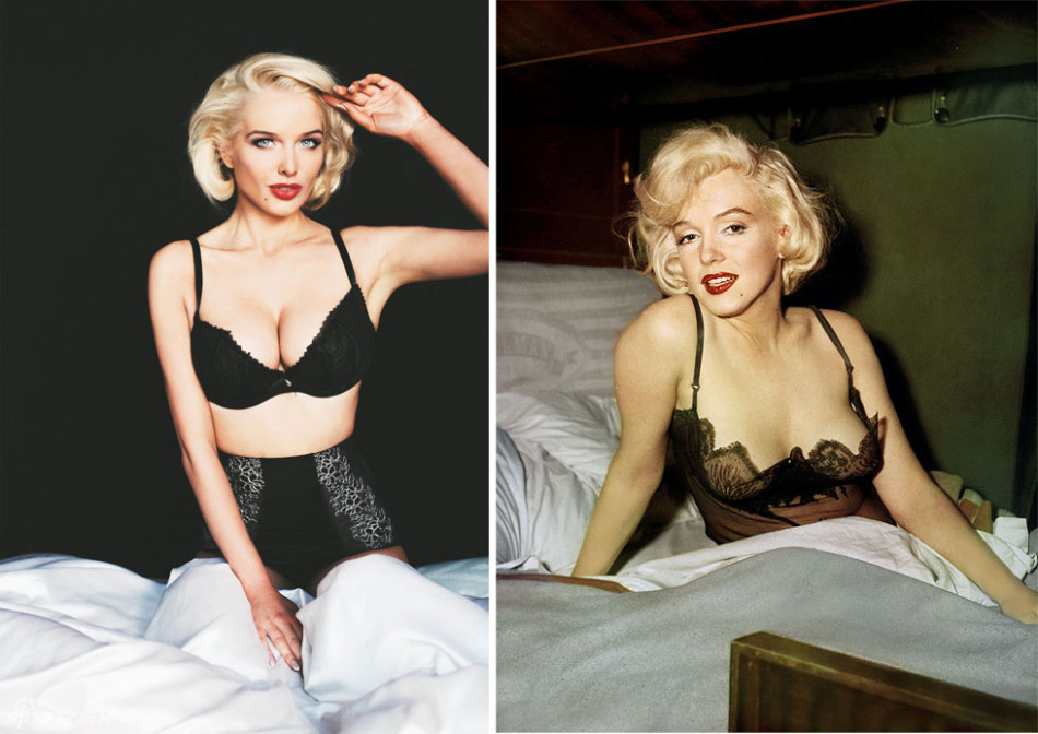 Modelo alemana posa sexy para revista 