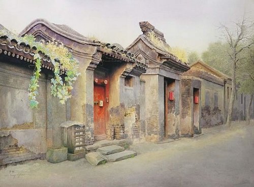 Beijing en la memoria: acuarelas por el pintor Huang Youwei4