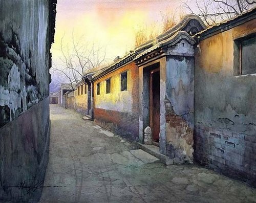 Beijing en la memoria: acuarelas por el pintor Huang Youwei7