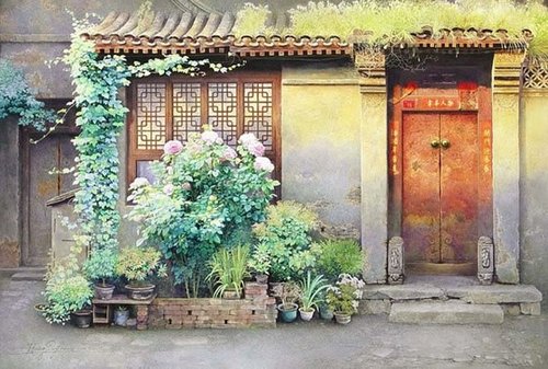 Beijing en la memoria: acuarelas por el pintor Huang Youwei10