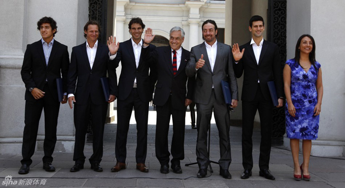 Nadal y Djokovic se asistieron al partido de despedida del tenista chileno Massú 2