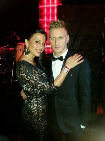 Ignazio Abate y su esposa