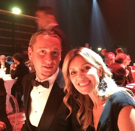 Philippe Mexes y su esposa