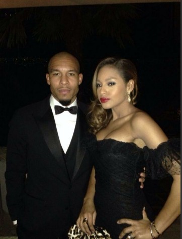 Nigel de Jong y su esposa