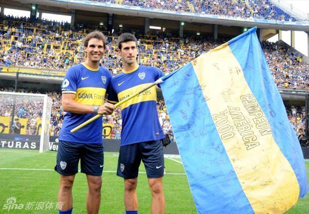 Nadal y Djokovic lanzaron penaltis en el estadio 'La Bombonera' de Boca Juniors 4