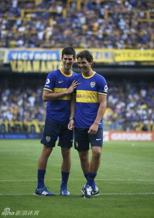 Nadal y Djokovic lanzaron penaltis en el estadio 'La Bombonera' de Boca Juniors 8