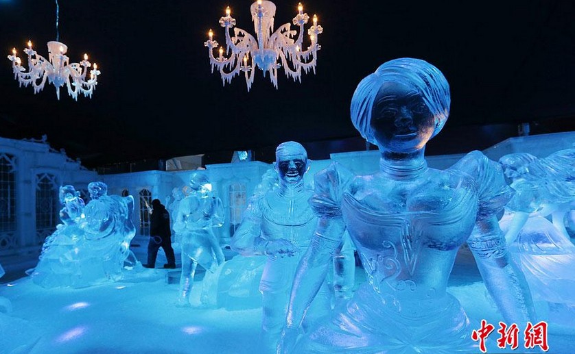 Festival de esculturas de hielo en Bélgica1