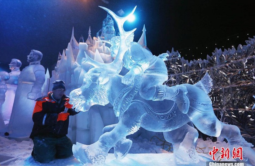 Festival de esculturas de hielo en Bélgica2