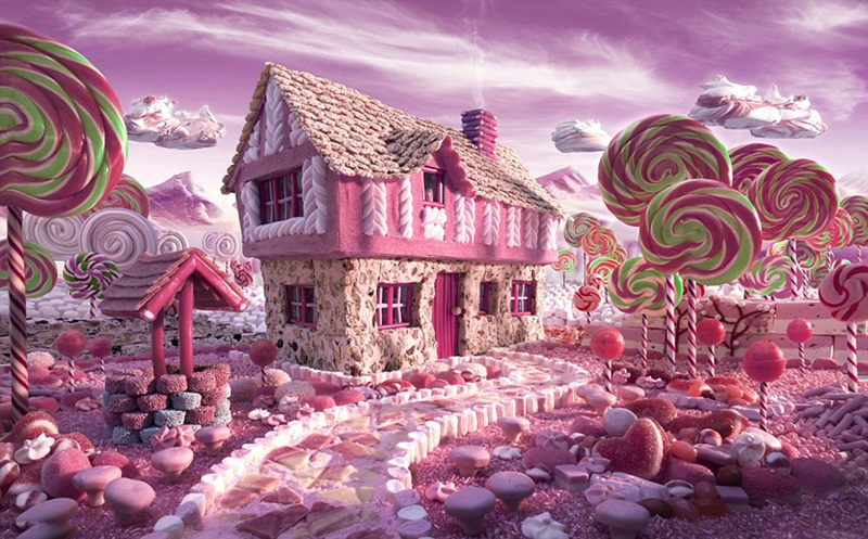 Artista británico crea fantásticas escenas coloridas con alimento5