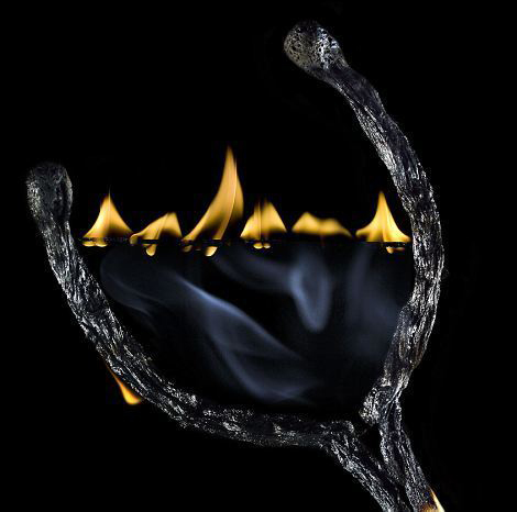 Arte ingenioso con llamas de fósforo6