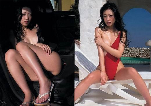 Actriz japonesa Dan mitsu posa totalmente desnuda para revista porno5