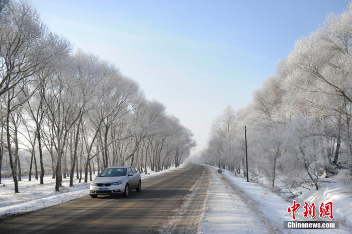 La belleza de cencellada dura en la ciudad china Jilin 11