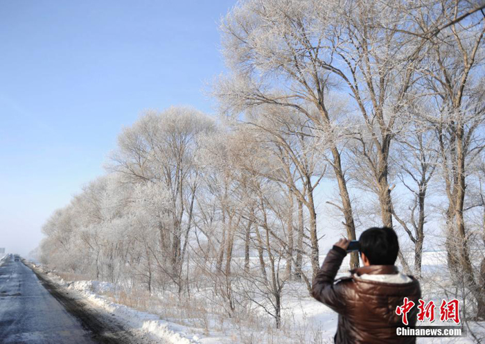 La belleza de cencellada dura en la ciudad china Jilin 22