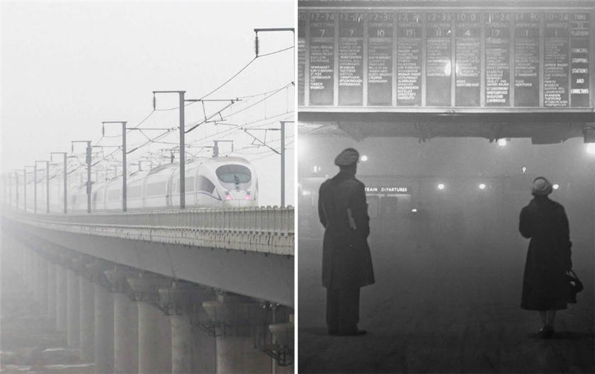 Fotos en comparación: la espesa niebla y contaminación entre China y Londres