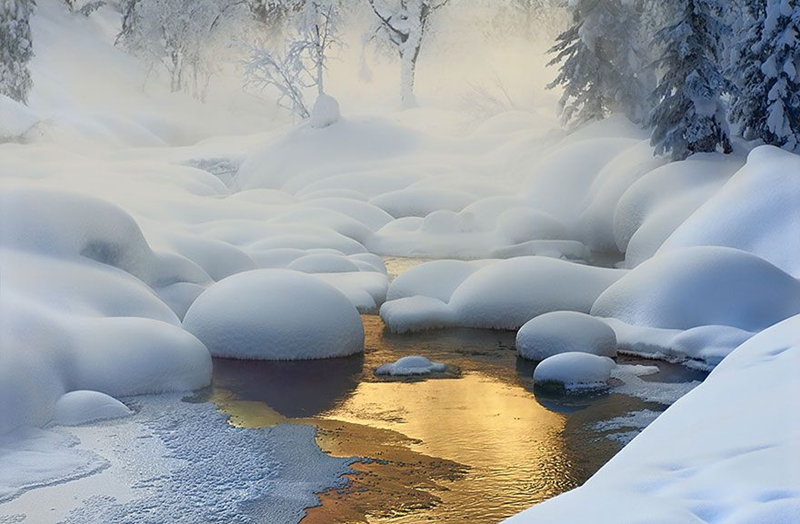 Imágenes fantásticas de invierno como paraíso en todo el mundo