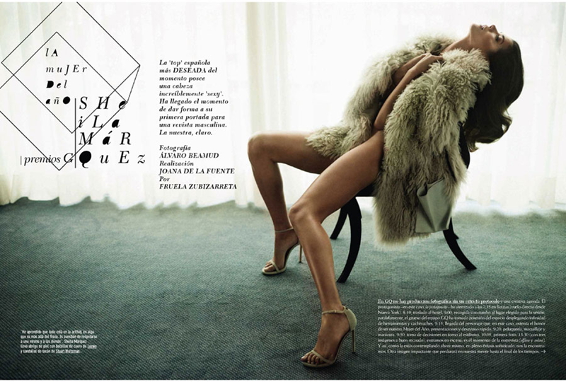  Sexy supermodelo española Sheila Márquez posa desnuda para GQ 