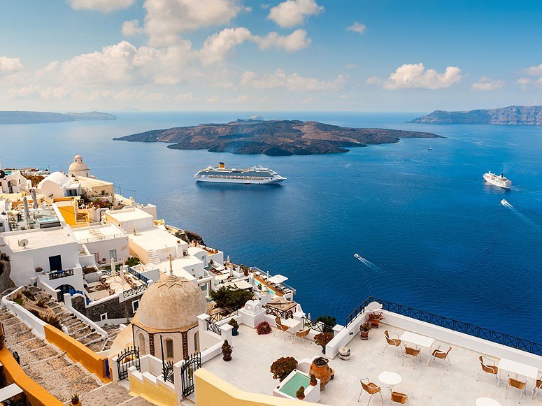 12. Isla de Santorini, Grecia