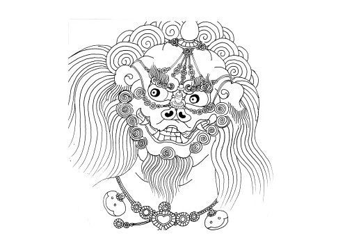 Enciclopedia de la cultura china: leones de piedra石狮2