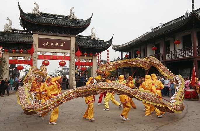 Enciclopedia de la cultura china: danza de dragón y de león 舞龙舞狮3