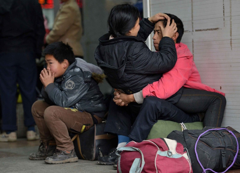 El camino a casa para pasar el año nuevo chino con la familia12