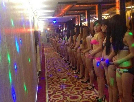 Dongguan, un lugar de Guangzhou llena de prostitución china