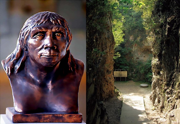 Enciclopedia de la cultura china: Los restos del hombre-mono de Beijing en Zhoukoudian 北京周口店猿人遗址2