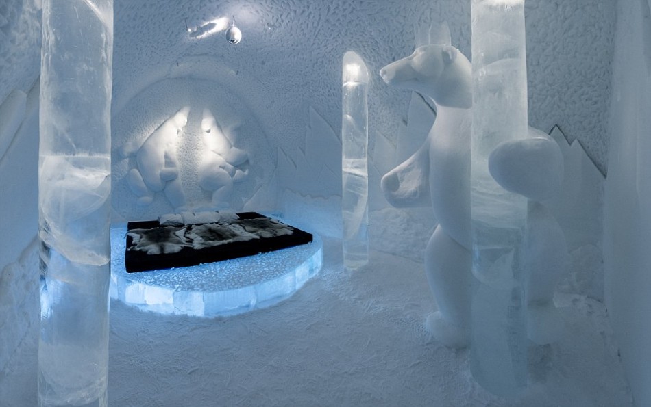 Visitan el hotel de hielo y nieves de Suecia