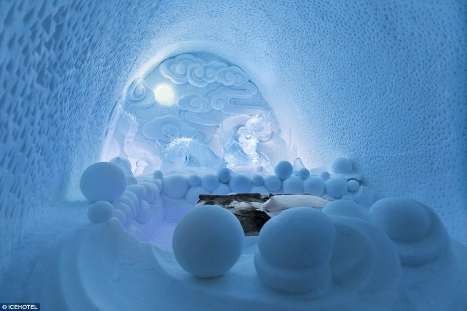 Visitan el hotel de hielo y nieves de Suecia