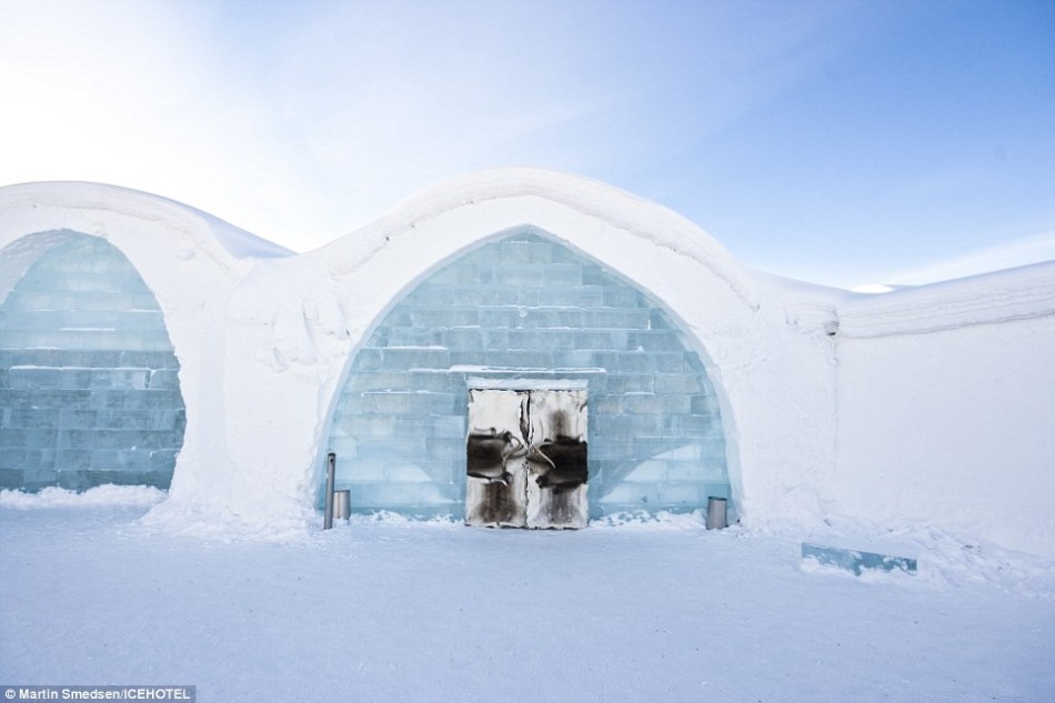 Visitan el hotel de hielo y nieves de Suecia