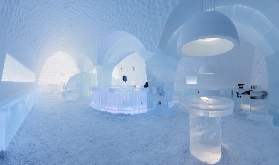 Visitan el hotel de hielo y nieves de Suecia